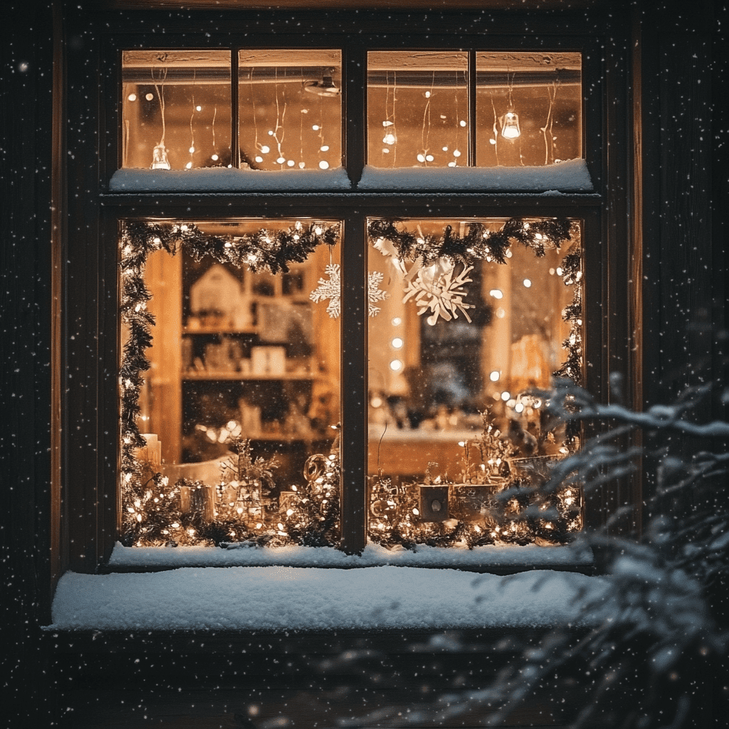 Ideas for Budget-Friendly Christmas Window Decorations lights