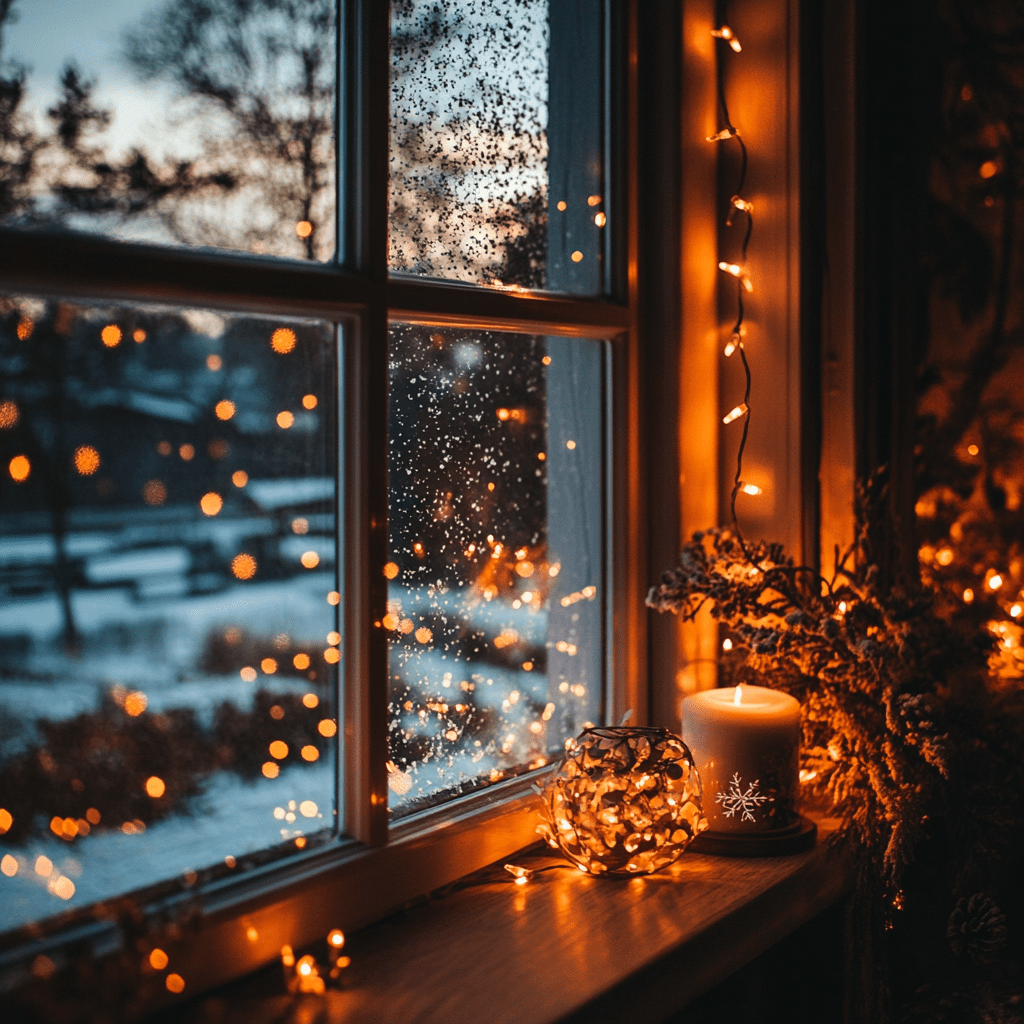 Ideas for Budget-Friendly Christmas Window Decorations ornaments