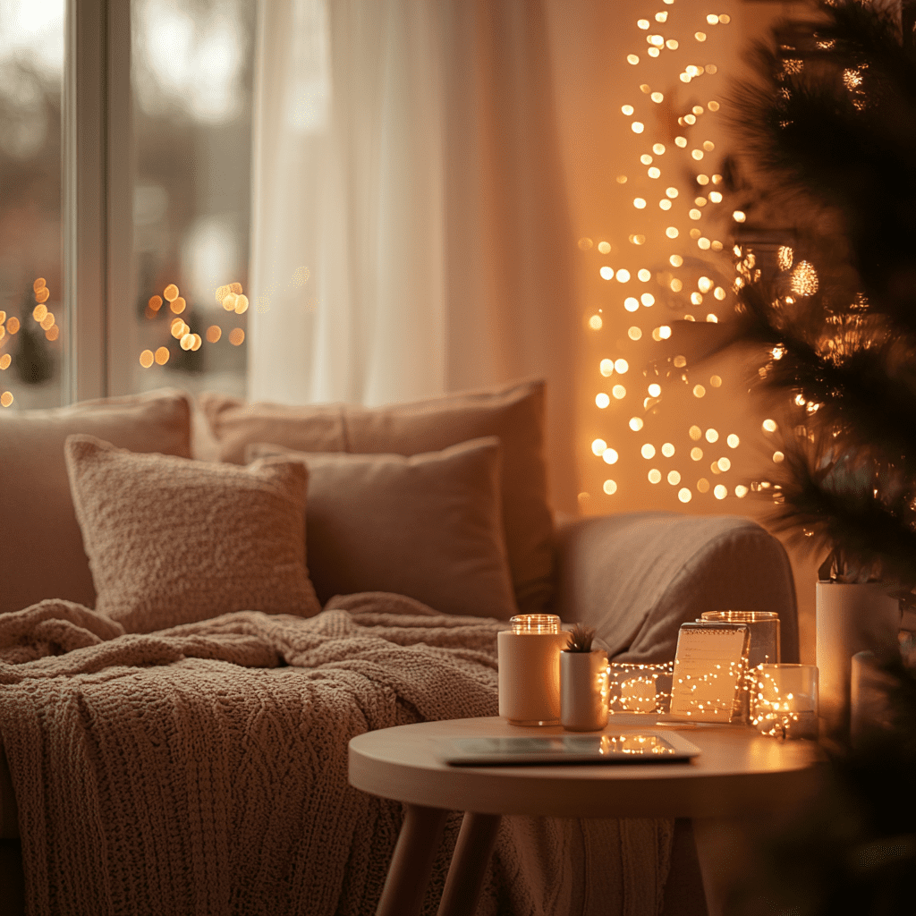 Christmas preparations decorations